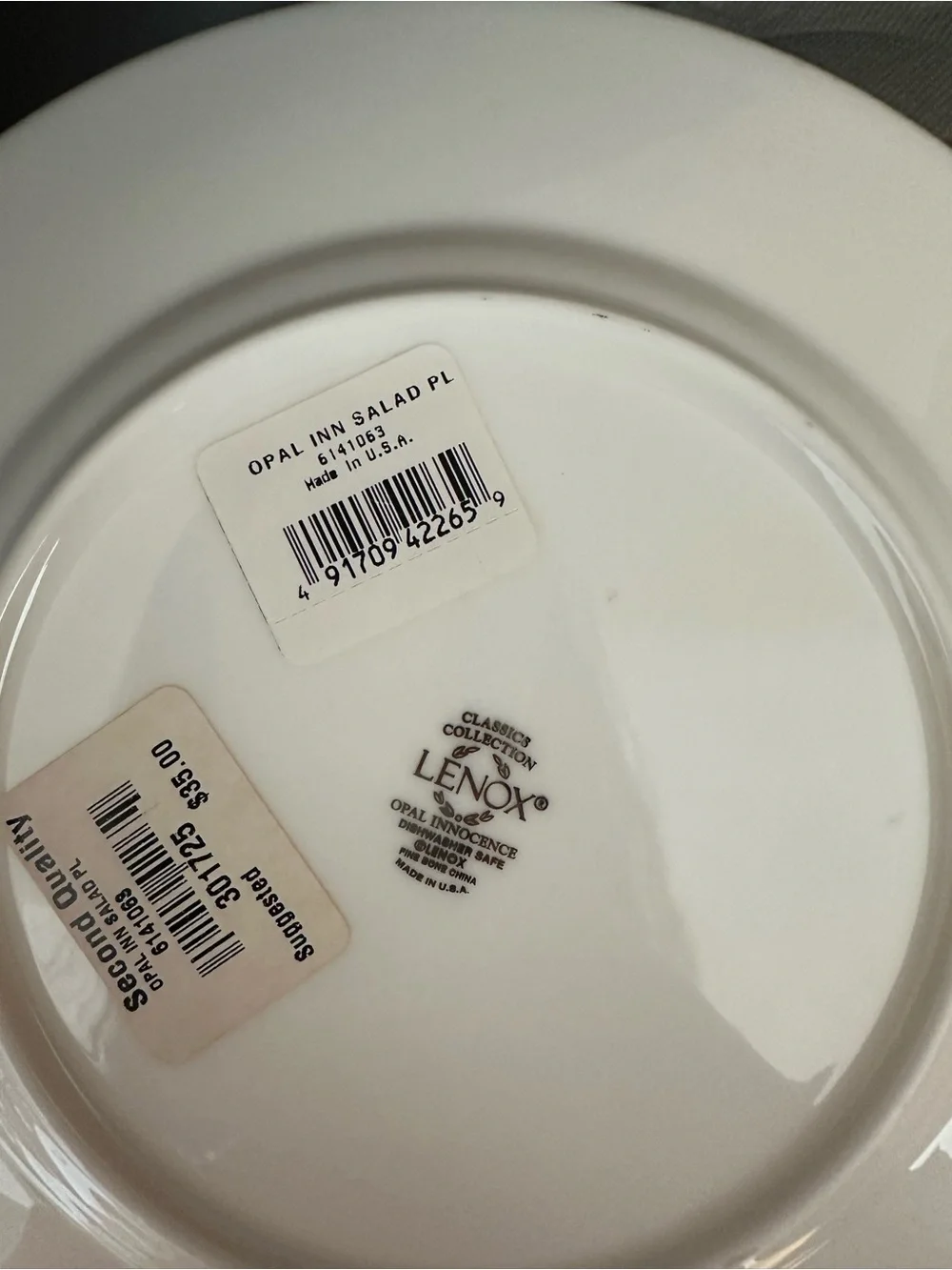 Lenox Opal Innocence Dinner & Salad Plates - Set of 4